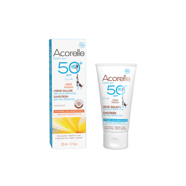 Crème Solaire Bébé SPF50+ BIO Certifiée 50ml