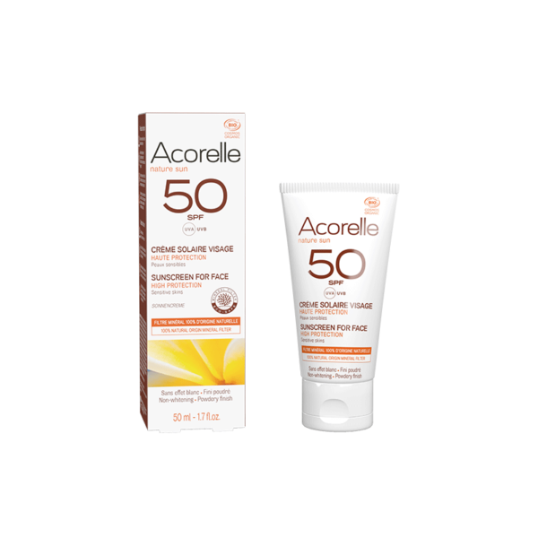 Crème Solaire Visage SPF50 BIO Certifiée 50ml