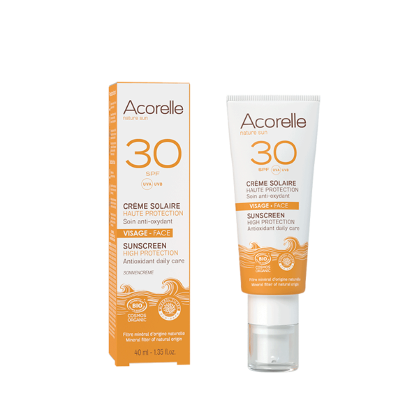 Crème Solaire Visage SPF30 BIO Certifiée 40ml